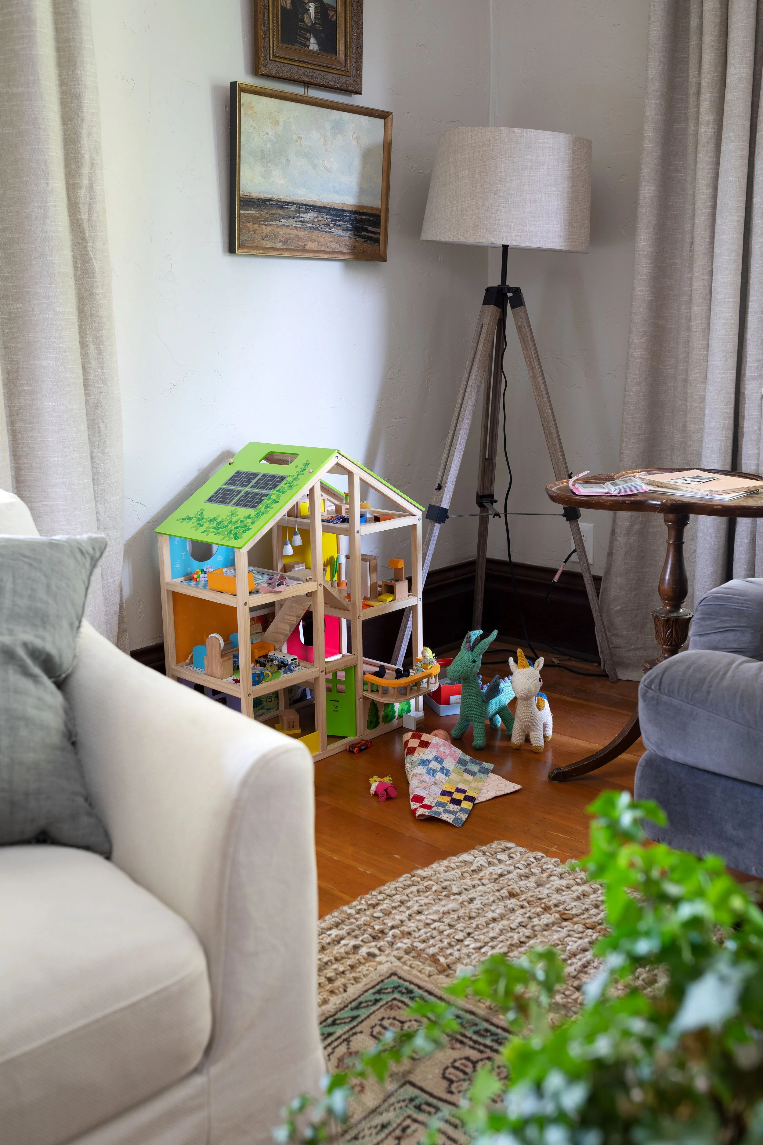 Kids toys in living room 2025